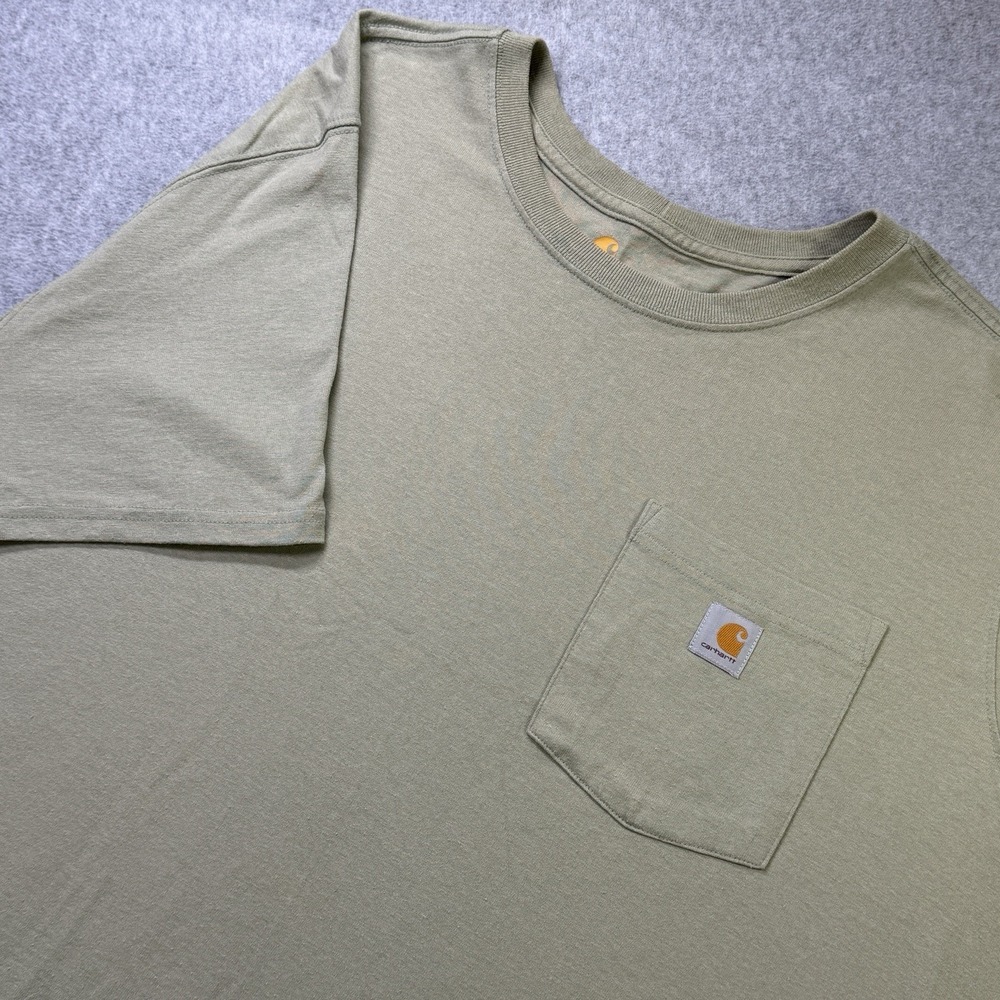Carhartt Women's 3X Original Fit Pocket T-Shirt Green Plus Size‎ Workwear